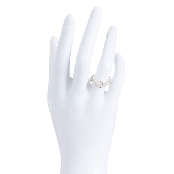 SEED & SAGE  Mexico Sterling Silver Marine Link Band Ring - Picture 2 of 2